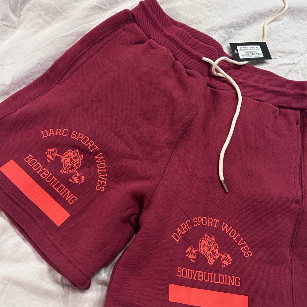 Darc Sport Maroon Athletic Shorts